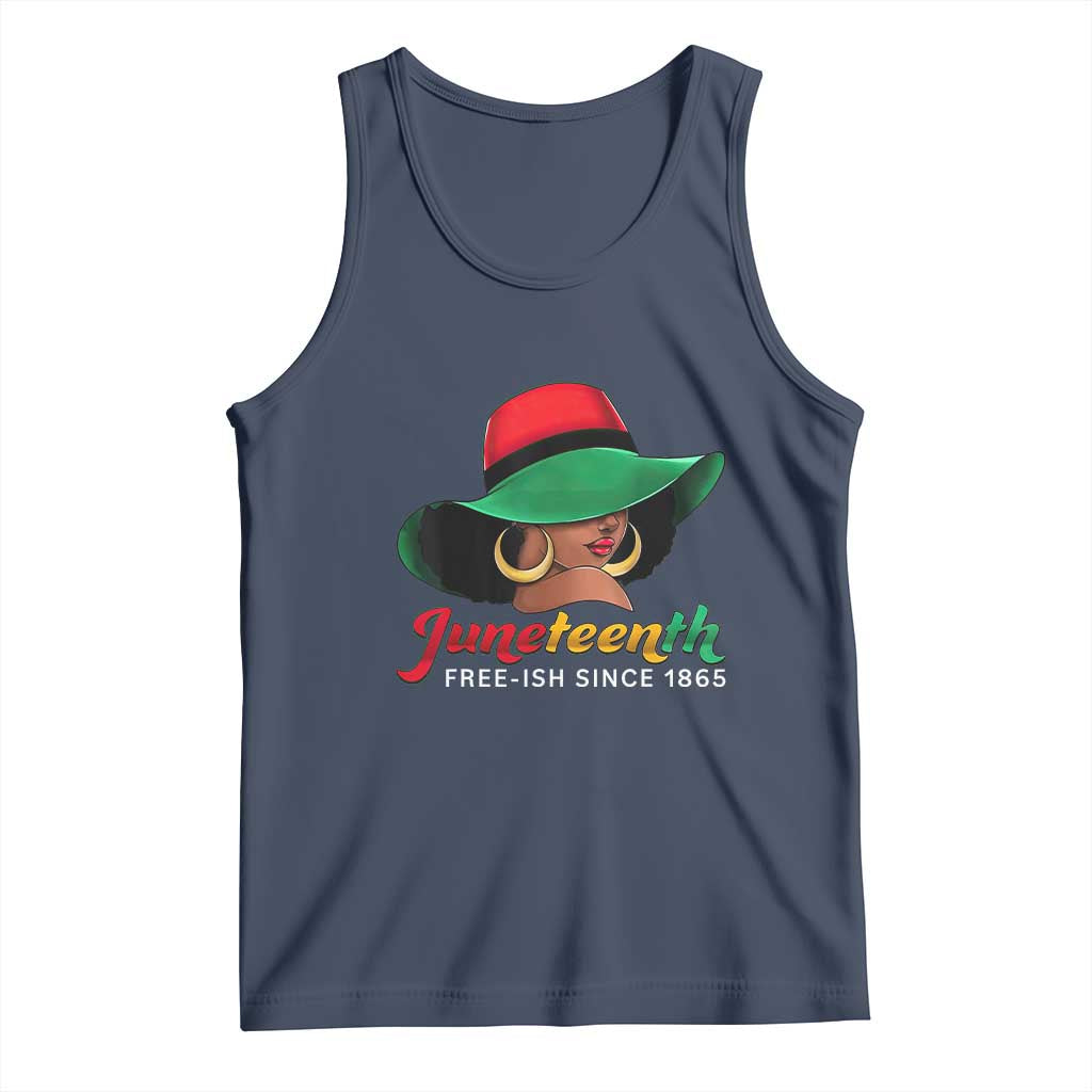 Juneteenth 1865 Tank Top Celebrating Black Freedom Day TS01 Navy Print Your Wear