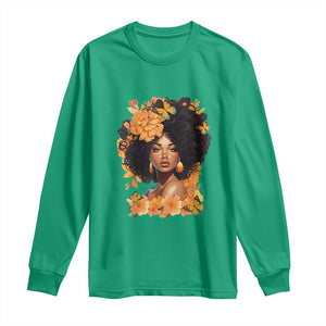 Black Women Unapologetically Dope Juneteenth Black History Long Sleeve Shirt TS01 Irish Green Print Your Wear