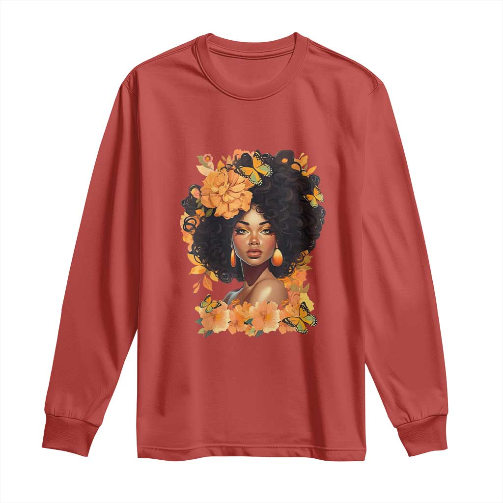 Black Women Unapologetically Dope Juneteenth Black History Long Sleeve Shirt TS01 Red Print Your Wear