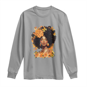 Black Women Unapologetically Dope Juneteenth Black History Long Sleeve Shirt TS01 Sport Gray Print Your Wear