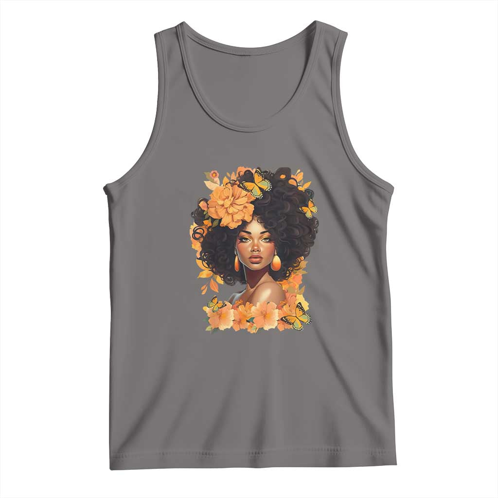 Black Women Unapologetically Dope Juneteenth Black History Tank Top TS01 Deep Heather Print Your Wear