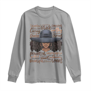 African Black History Long Sleeve Shirt African American Ladies Juneteenth TS01 Sport Gray Print Your Wear