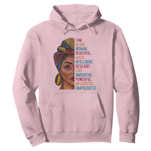 Afro Woman Hoodie Beautiful Magic TS01 Light Pink Printyourwear