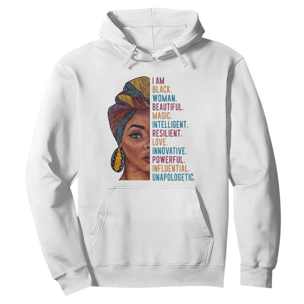 Afro Woman Hoodie Beautiful Magic TS01 White Printyourwear