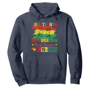 Juneteenth Celebrating Black Freedom 1865 African American Hoodie TS01 Navy Printyourwear