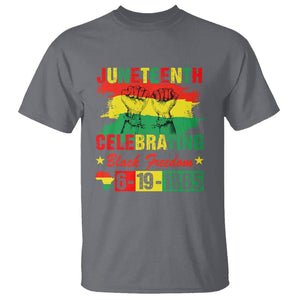 Juneteenth Celebrating Black Freedom 1865 African American T Shirt TS01 Charcoal Printyourwear