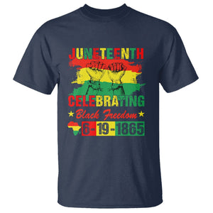 Juneteenth Celebrating Black Freedom 1865 African American T Shirt TS01 Navy Printyourwear