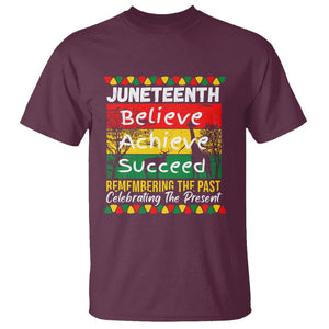 Juneteenth Is My Independence Day Black Pride Melanin T Shirt TS01 Maroon Printyourwear