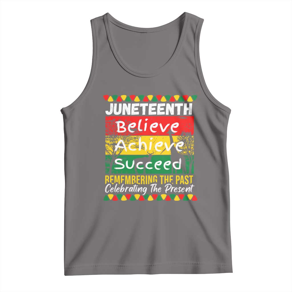 Juneteenth Is My Independence Day Tank Top Black Pride Melanin TS01 Deep Heather Print Your Wear