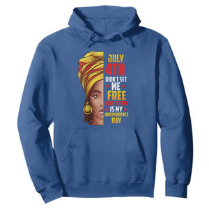 July 4th Juneteenth Hoodie For Women Juneteenth Is My Independence Day TS01 Royal Blue Printyourwear