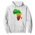 Africa Map Green Yellow Red Proud African Pride Juneteenth Hoodie TS01 White Printyourwear