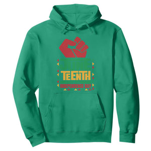 Juneteenth Is My Independence Day Hoodie TS01 Irish Green Printyourwear