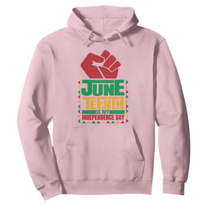 Juneteenth Is My Independence Day Hoodie TS01 Light Pink Printyourwear