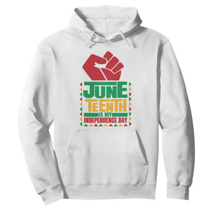 Juneteenth Is My Independence Day Hoodie TS01 White Printyourwear