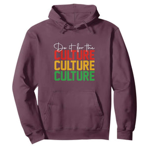 Do It For The Culture Juneteenth Hoodie TS01 Maroon Printyourwear