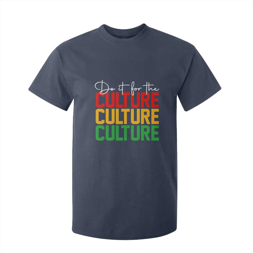 African Pride T Shirt For Kid Do It For The Culture TS01 Navy Print Your Wear