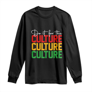 African Pride Long Sleeve Shirt Do It For The Culture TS01 Black Print Your Wear