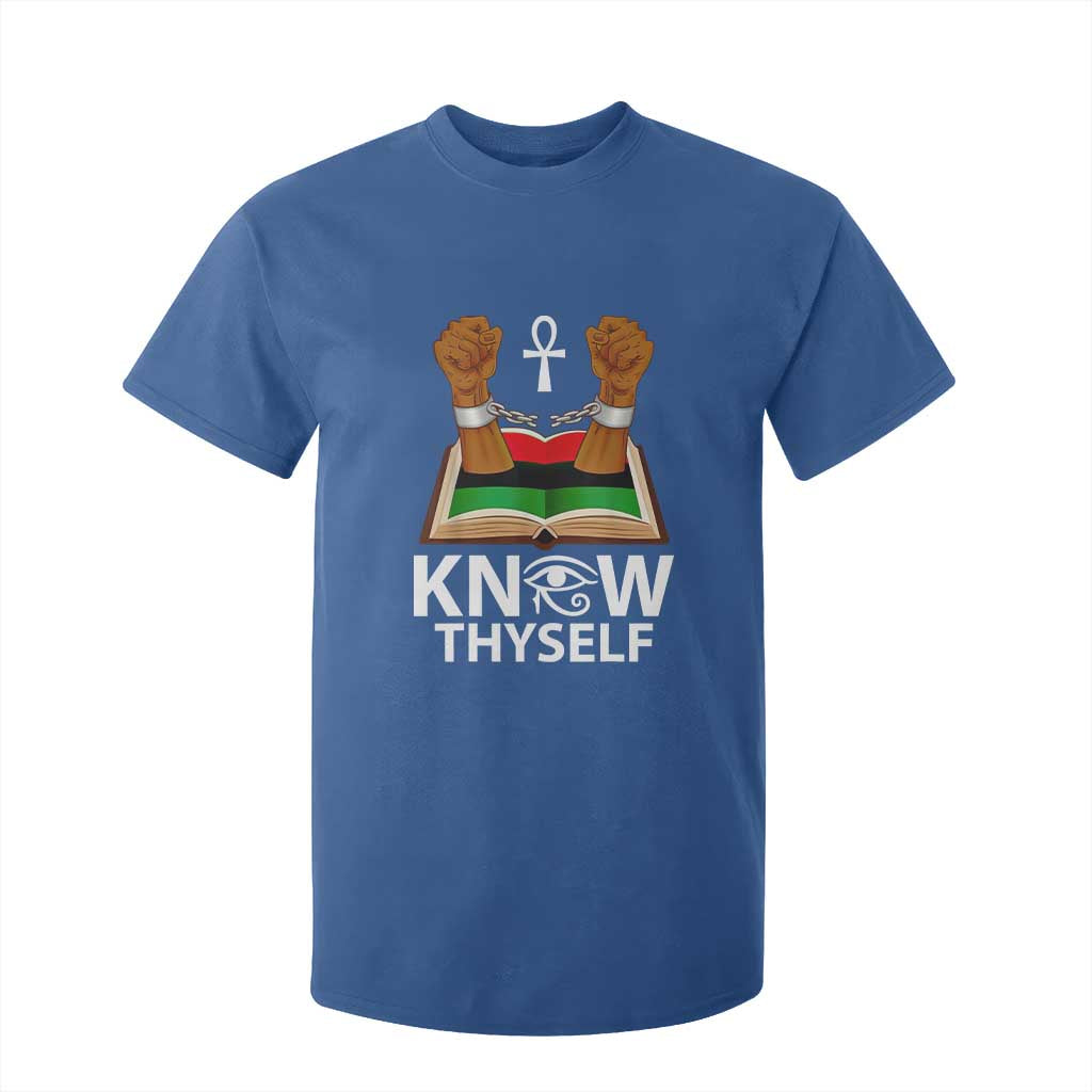 African American History T Shirt For Kid Know Thyself Break The Chains TS01 Royal Blue Print Your Wear