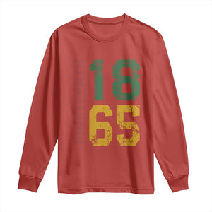 Juneteenth Long Sleeve Shirt Celebrating Freedom In African History Since 1865 TS01 Red Print Your Wear