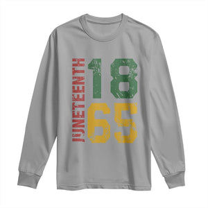 Juneteenth Long Sleeve Shirt Celebrating Freedom In African History Since 1865 TS01 Sport Gray Print Your Wear