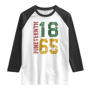 Juneteenth Raglan Shirt Celebrating Freedom In African History Since 1865 TS01 White Black Print Your Wear