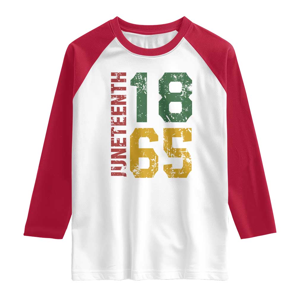 Juneteenth Raglan Shirt Celebrating Freedom In African History Since 1865 TS01 White Red Print Your Wear