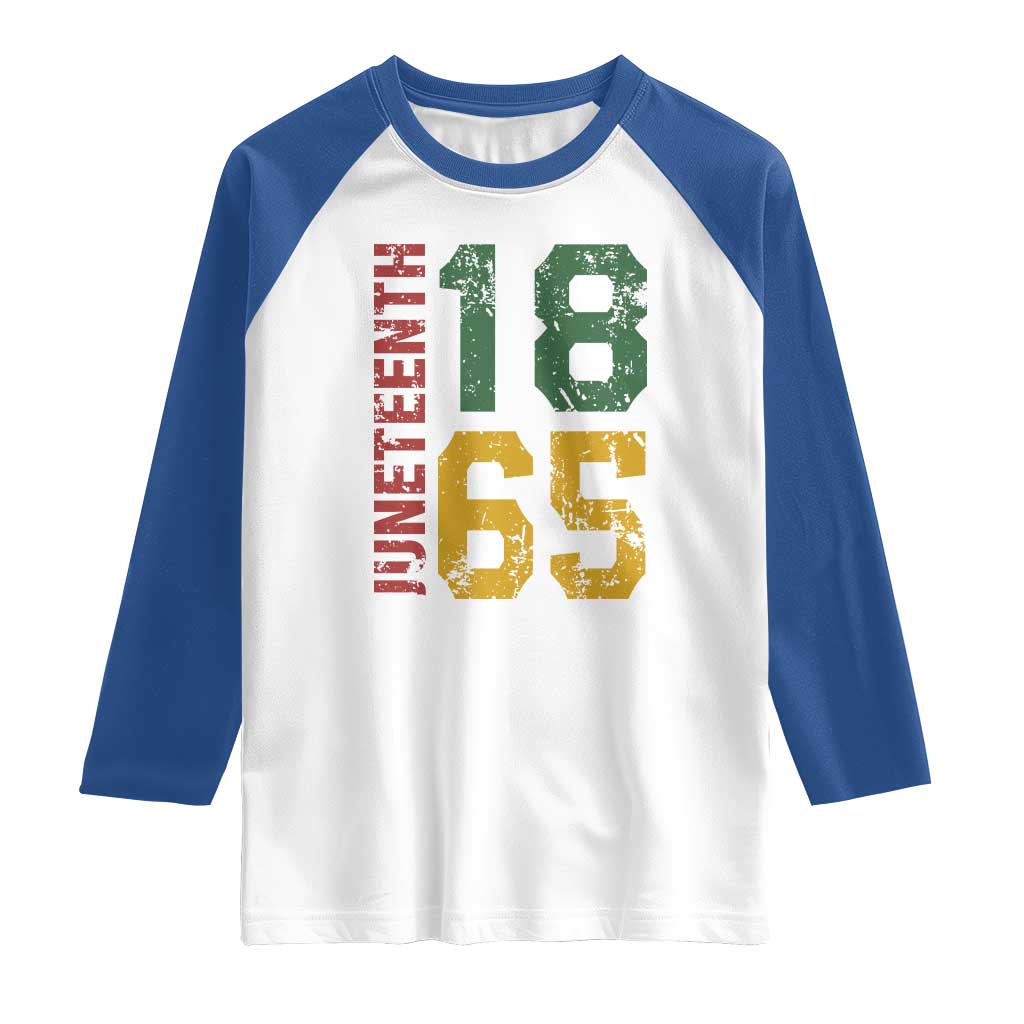 Juneteenth Raglan Shirt Celebrating Freedom In African History Since 1865 TS01 White Royal Print Your Wear
