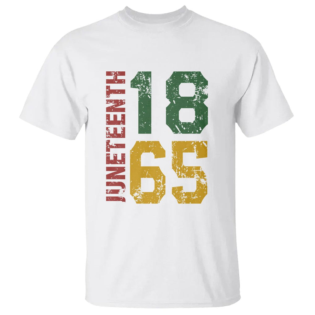 Juneteenth T Shirt Celebrating Freedom In African History Since 1865 TS01 White Printyourwear