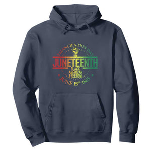 Juneteenth African American Freedom Black History June 19 Hoodie TS01 Navy Printyourwear