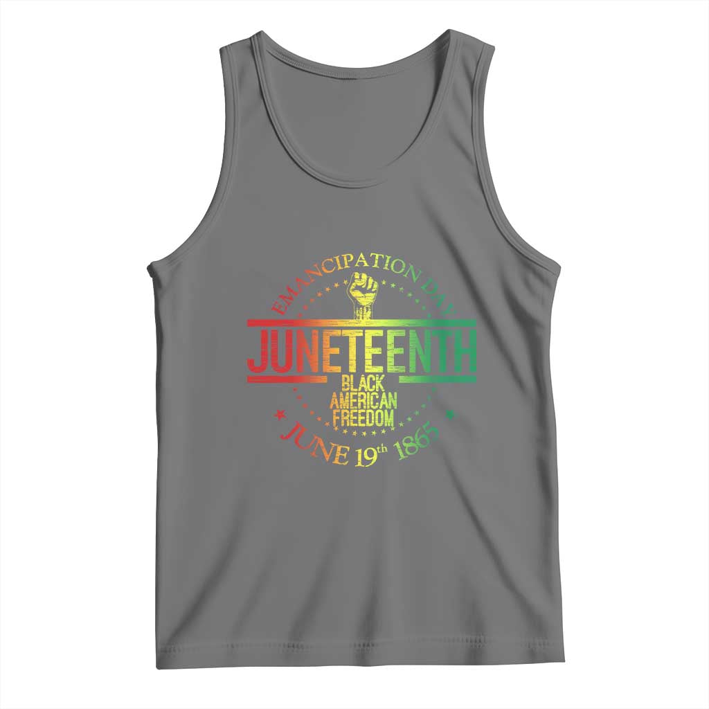 Emancipation Day Juneteenth 1865 Tank Top Black American Freedom History June 19th TS01 Black Heather Print Your Wear