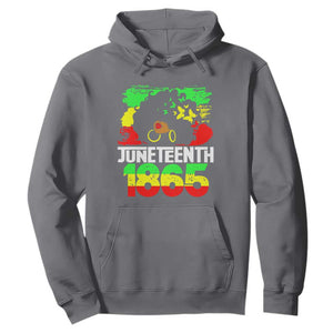 Afro Woman Hoodie Juneteenth 1865 Black Pride TS01 Charcoal Printyourwear