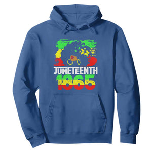 Afro Woman Hoodie Juneteenth 1865 Black Pride TS01 Royal Blue Printyourwear