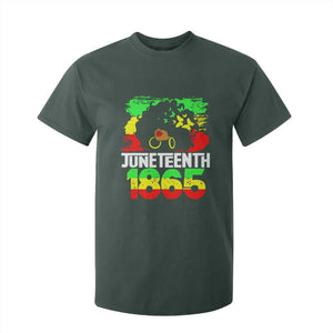 Afro Woman T Shirt For Kid Juneteenth 1865 African Black Pride TS01 Dark Forest Green Print Your Wear