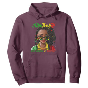 Black Prince Hoodie Juneteenth Loc'd Hair Remembering My Ancestor for Women TS01 Maroon Printyourwear