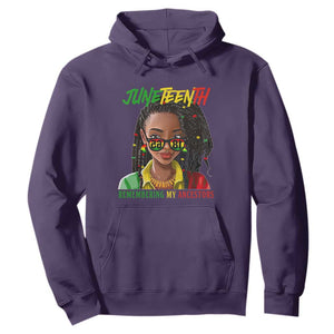 Black Prince Hoodie Juneteenth Loc'd Hair Remembering My Ancestor for Women TS01 Purple Printyourwear