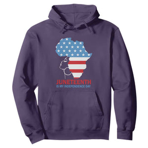 4th Of July Juneteenth Juneteenth Is My Independence Day Hoodie For African Woman TS01 Purple Printyourwear