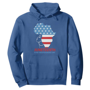 4th Of July Juneteenth Juneteenth Is My Independence Day Hoodie For African Woman TS01 Royal Blue Printyourwear