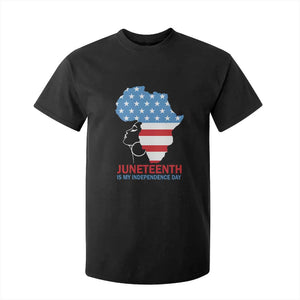 Juneteenth Is My Independence Day T Shirt For Kid African Woman Not 4th Of July TS01 Black Print Your Wear