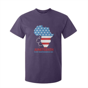 Juneteenth Is My Independence Day T Shirt For Kid African Woman Not 4th Of July TS01 Purple Print Your Wear