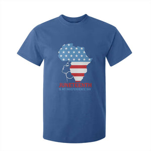 Juneteenth Is My Independence Day T Shirt For Kid African Woman Not 4th Of July TS01 Royal Blue Print Your Wear