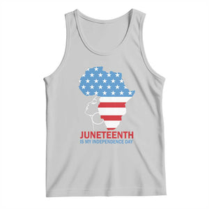 Juneteenth Is My Independence Day Tank Top African Woman Not 4th Of July TS01 Ash Print Your Wear