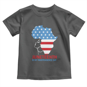 Juneteenth Is My Independence Day Toddler T Shirt African Woman Not 4th Of July TS01 Dark Heather Print Your Wear