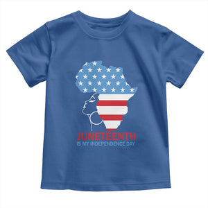 Juneteenth Is My Independence Day Toddler T Shirt African Woman Not 4th Of July TS01 Royal Blue Print Your Wear