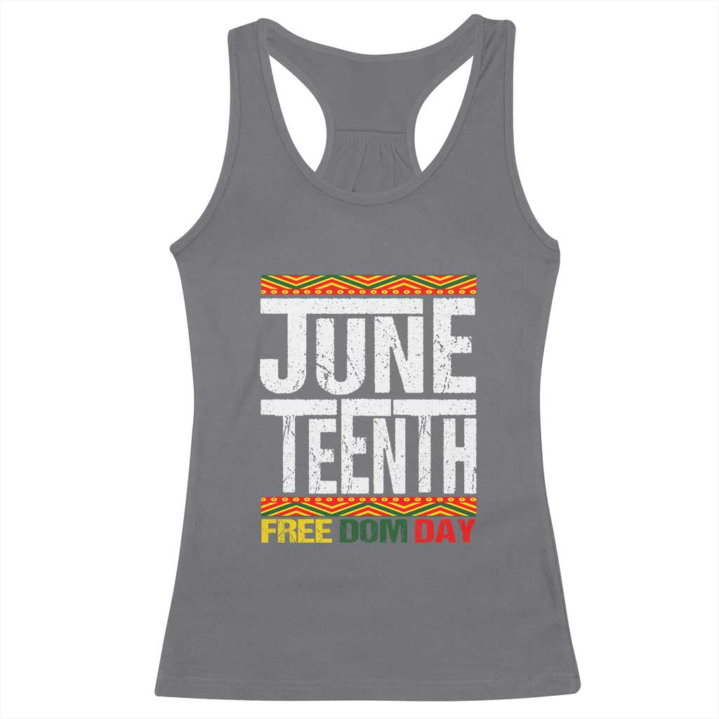 Juneteenth Freedom Day Racerback Tank Top Since 1865 Black History Month TS01 Charcoal Print Your Wear