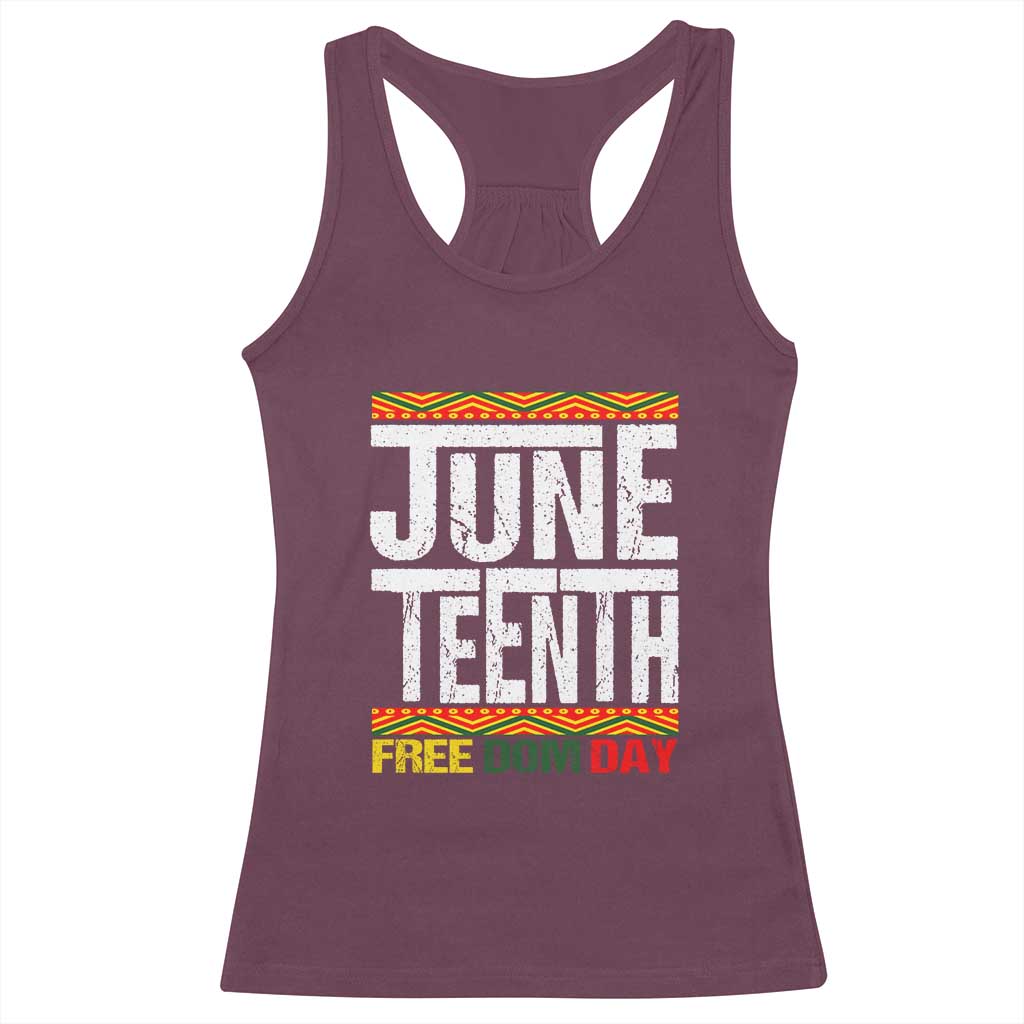 Juneteenth Freedom Day Racerback Tank Top Since 1865 Black History Month TS01 Maroon Print Your Wear