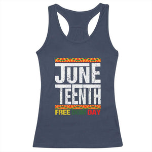 Juneteenth Freedom Day Racerback Tank Top Since 1865 Black History Month TS01 Navy Print Your Wear