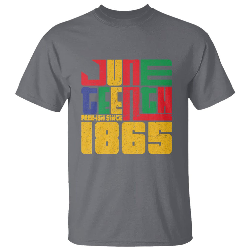 Vintage Free Ish Since 1865 T Shirt TS01 Charcoal Printyourwear