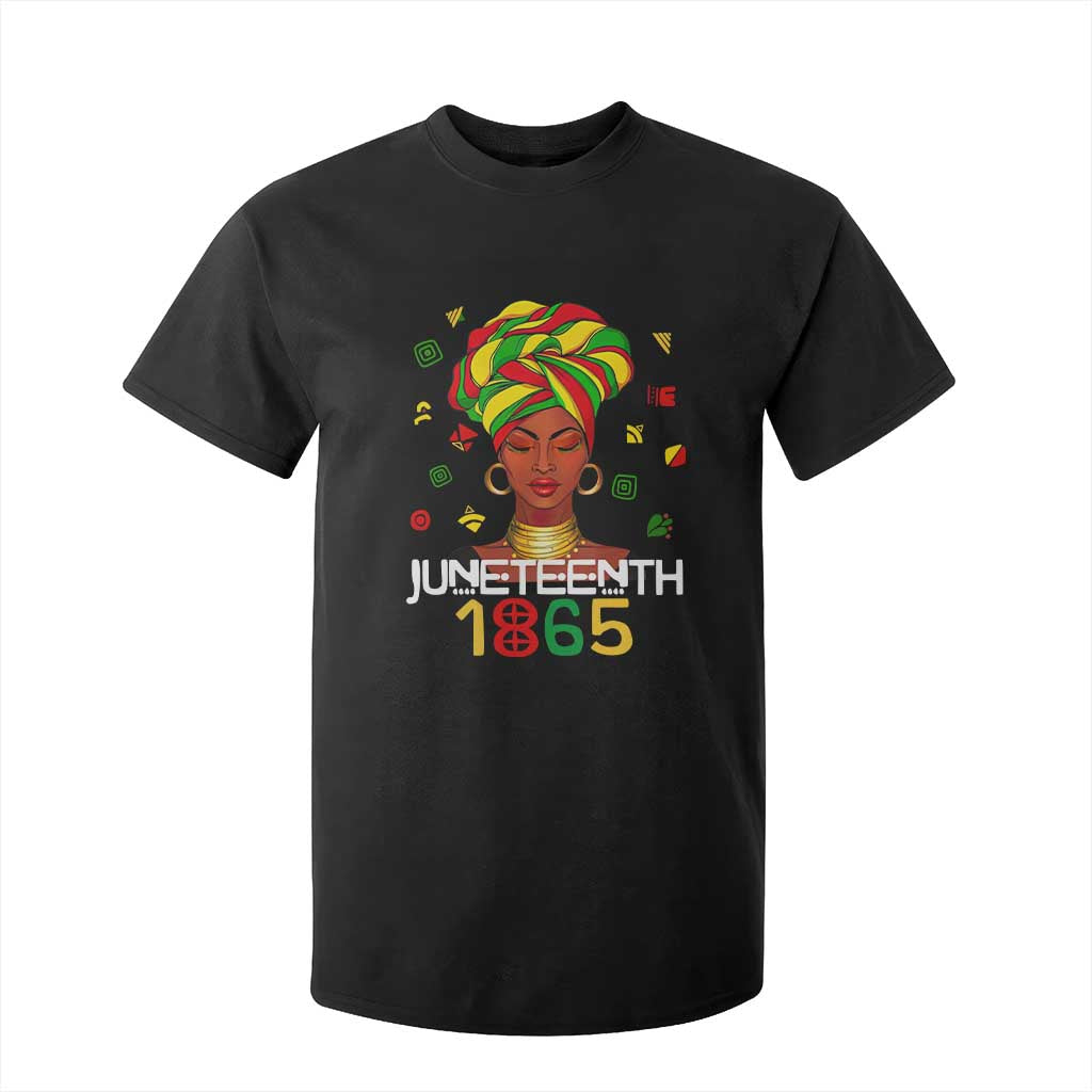 Melanin Queen T Shirt For Kid 1865 Juneteenth Celebrate African American Freedom Day TS01 Black Print Your Wear