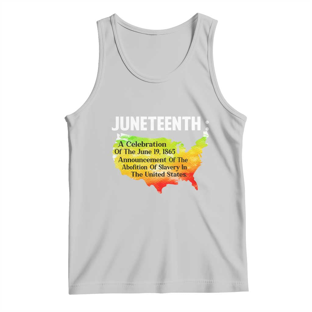 Black History Tank Top With African Map Juneteenth Celebration TS01 Ash Print Your Wear