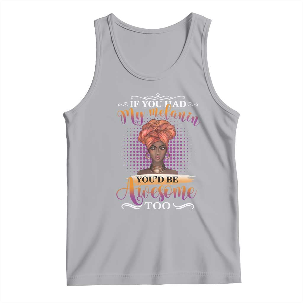 Juneteenth Pride Tank Top You'd Be Awesome Black History Month TS01 Athletic Heather Print Your Wear